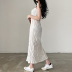 Ruffled camisole maxi dress