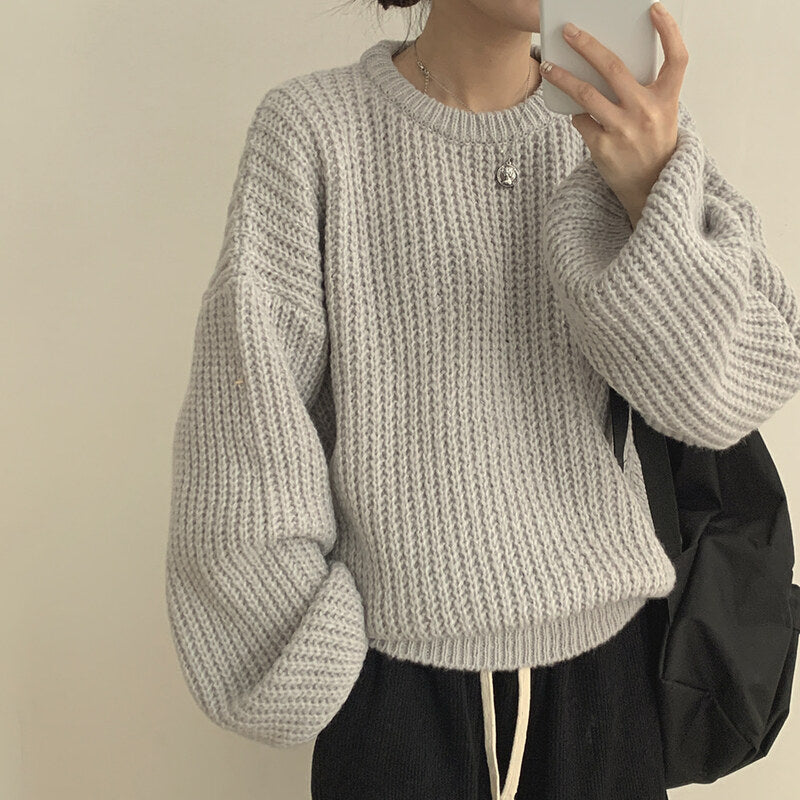 【🍷Christmas &amp; New Year PICK】Cream Puff Pastry Knit Top