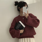【🍷Christmas &amp; New Year PICK】Cream Puff Pastry Knit Top