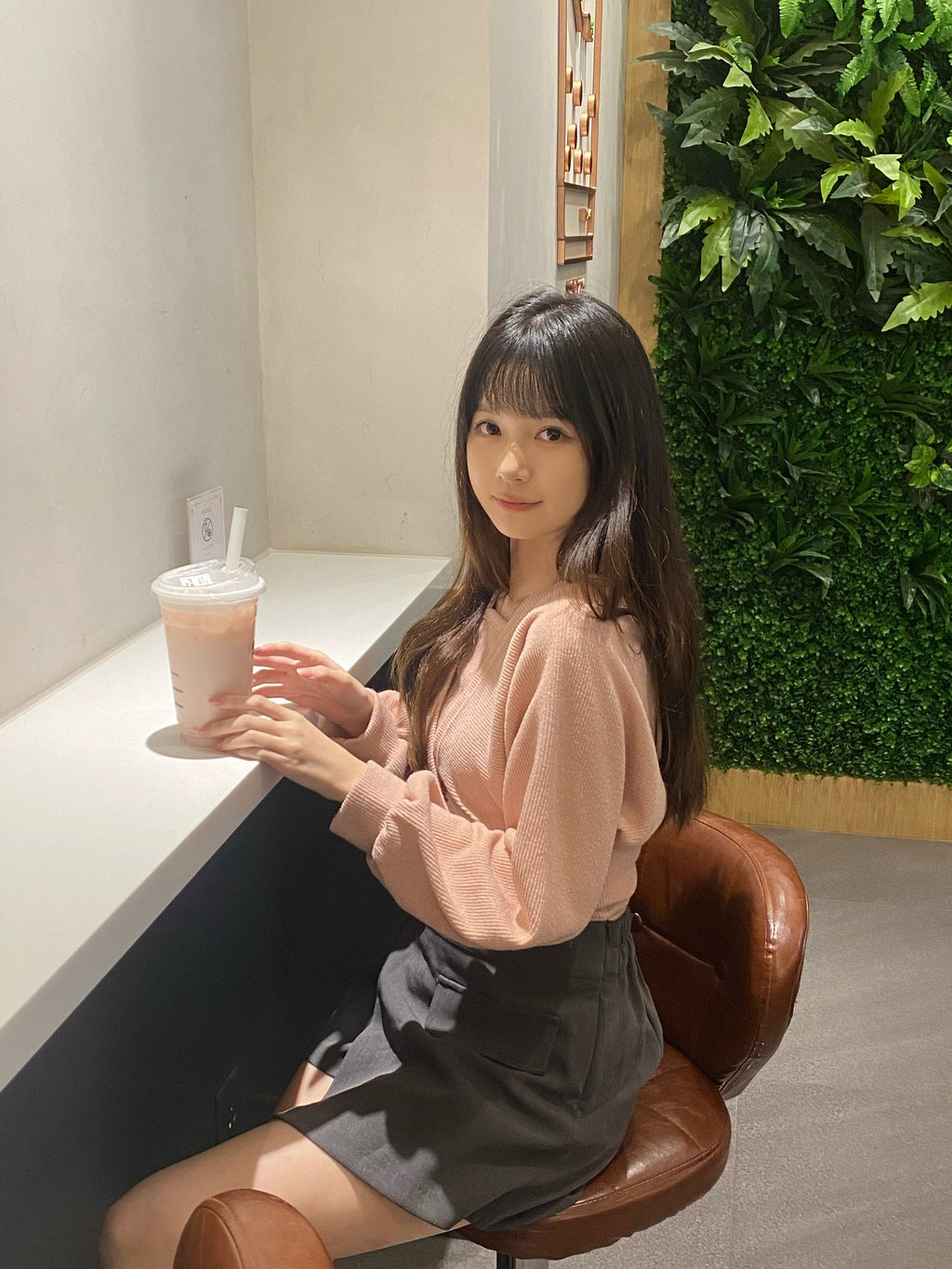 Subtle Off-Shoulder Long-Sleeve Set