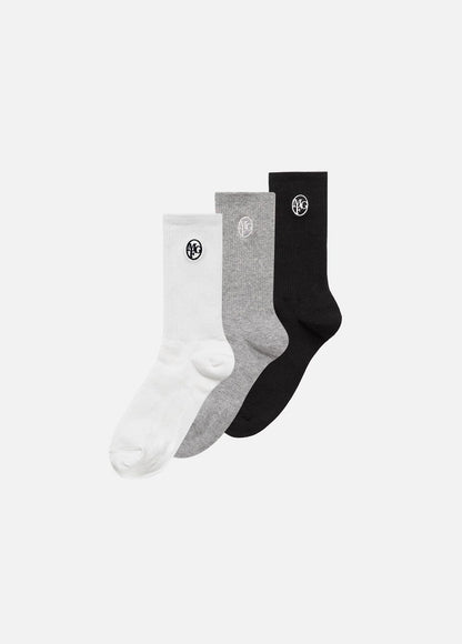 Marithe 3PACK EMBROIDERY SOCKS