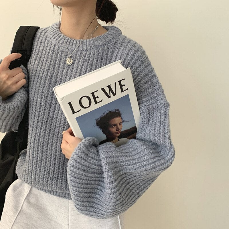 【🍷Christmas &amp; New Year PICK】Cream Puff Pastry Knit Top