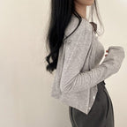 Refreshing vest and cardigan two-piece set