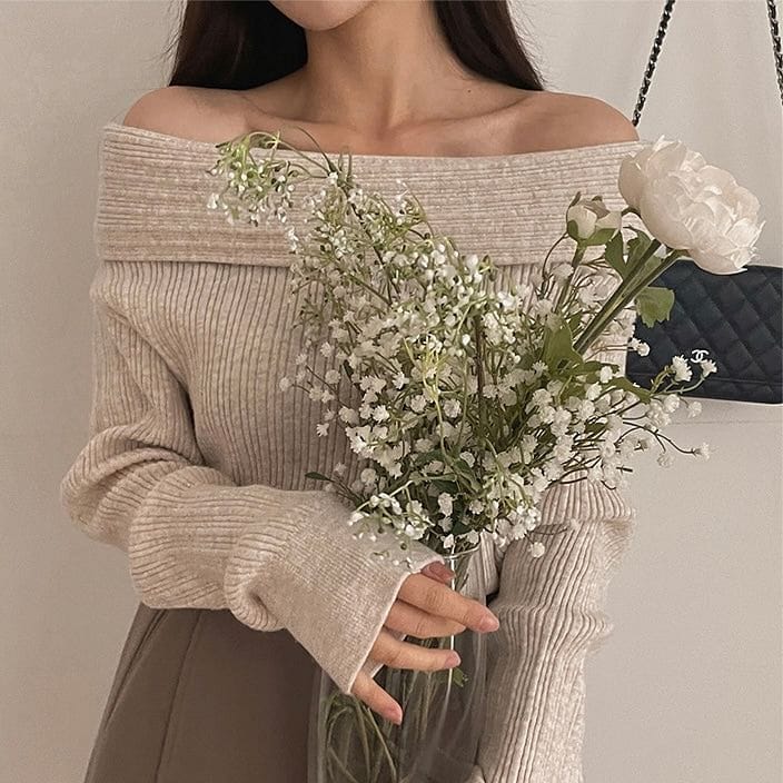 🥂Darling Off Shoulder Knit