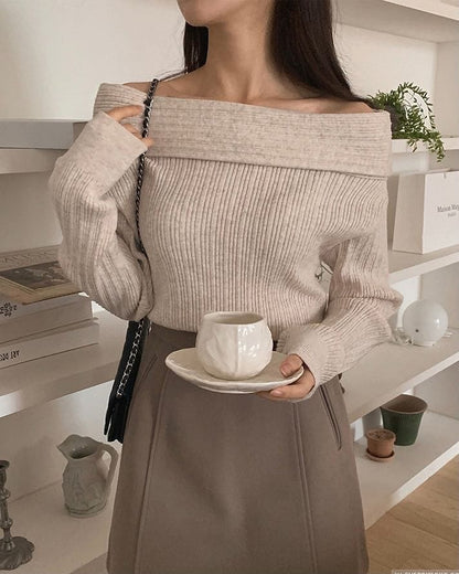 🥂Darling Off Shoulder Knit