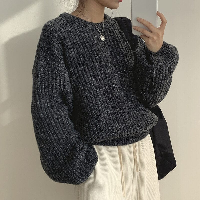 【🍷Christmas &amp; New Year PICK】Cream Puff Pastry Knit Top