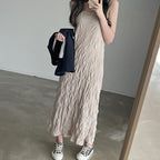 Ruffled camisole maxi dress