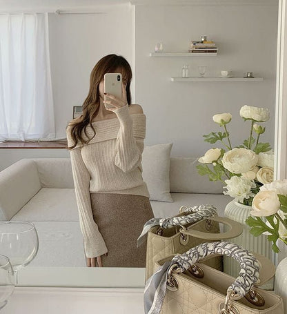 🥂Darling Off Shoulder Knit