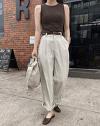 Korean website homemade simple slim-fit vest 