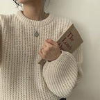 【🍷Christmas &amp; New Year PICK】Cream Puff Pastry Knit Top
