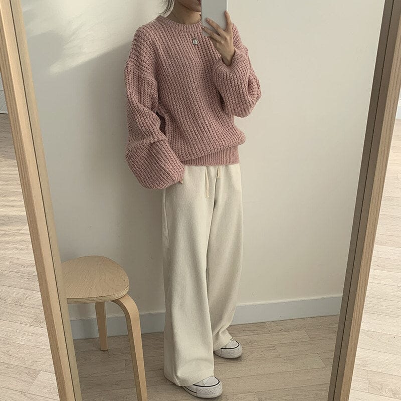 【🍷Christmas &amp; New Year PICK】Cream Puff Pastry Knit Top