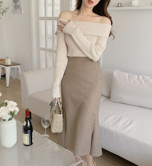 🥂Darling Off Shoulder Knit